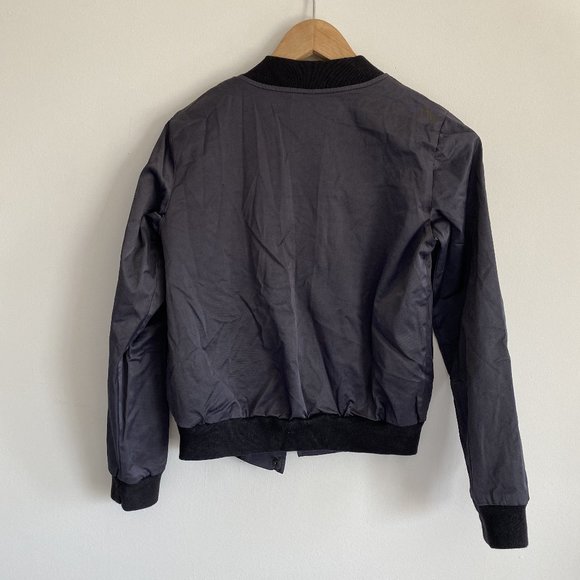 Brandy Melville black silk bomber jacket - Picture 3 of 3